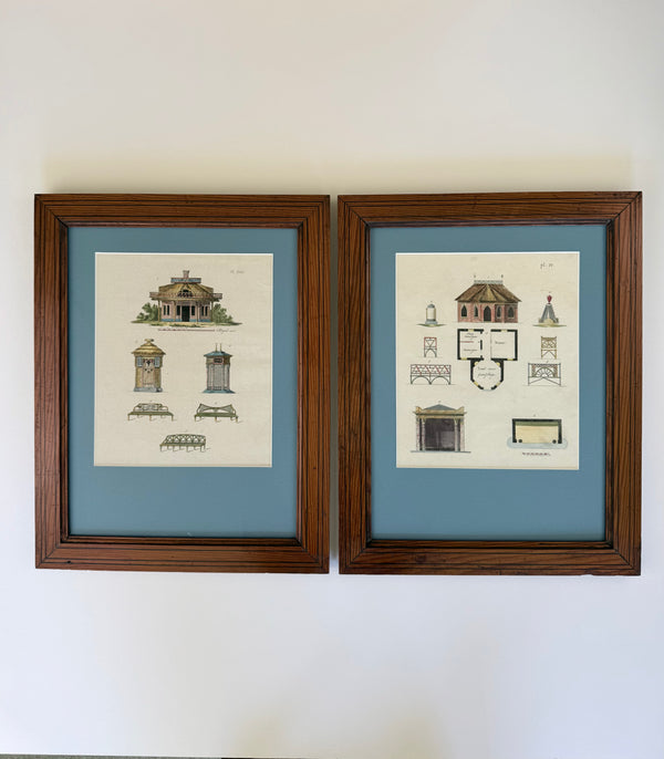 Pair of Dutch Landscape Architecture Drawings