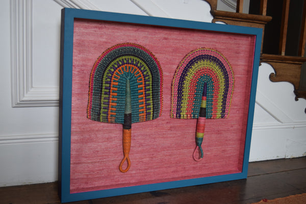 Boxframed handcrafted fans