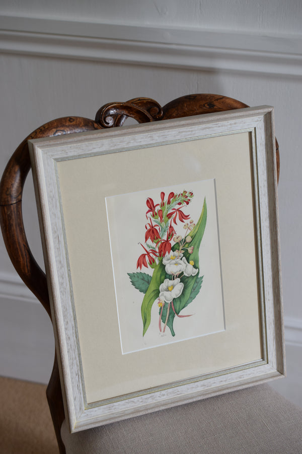 Antique wildflower prints