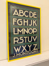 Hand painted vintage advertising board