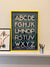 Hand painted vintage advertising board