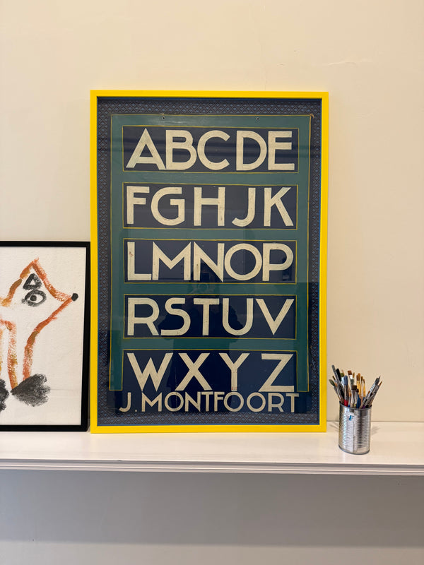 Hand painted vintage advertising board