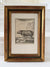 19th century French Rhinoceros engraving in an antique frame