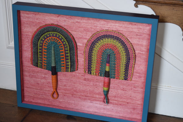 Boxframed handcrafted fans