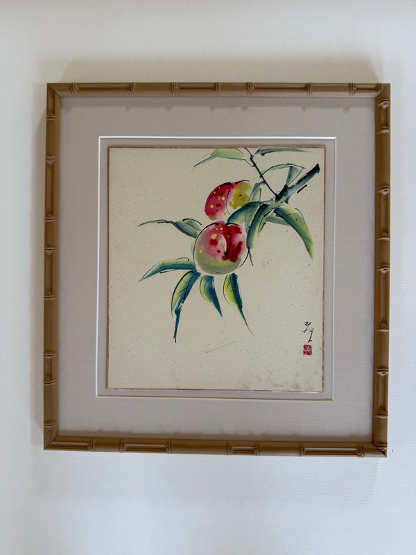 Pair of vintage Japanese paintings