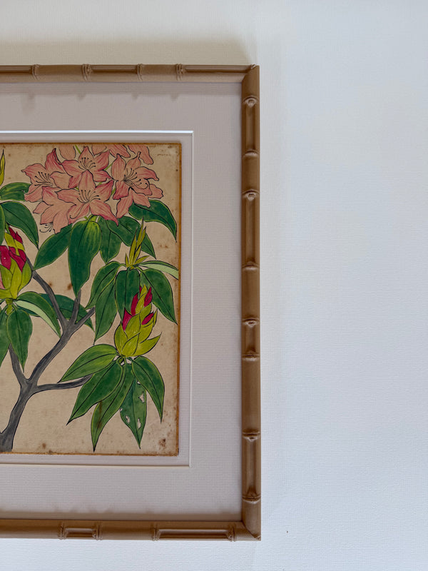 Pair of vintage Japanese paintings