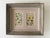 Two botanical engravings in vintage frame
