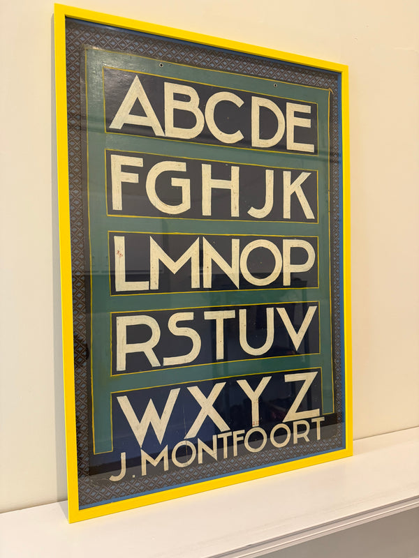 Hand painted vintage advertising board