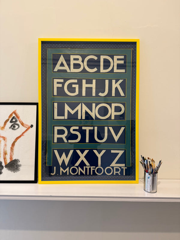 Hand painted vintage advertising board