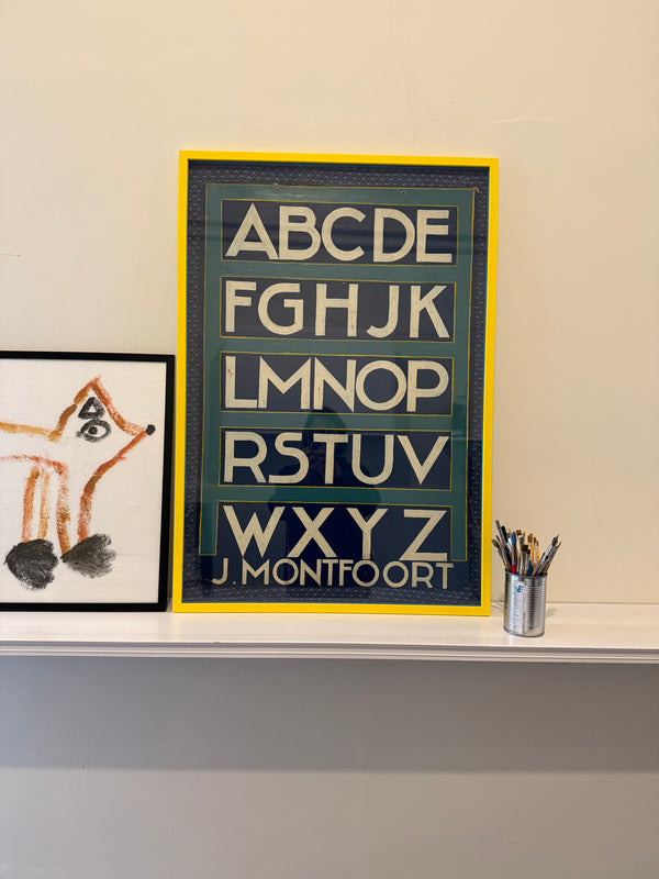 Hand painted vintage advertising board